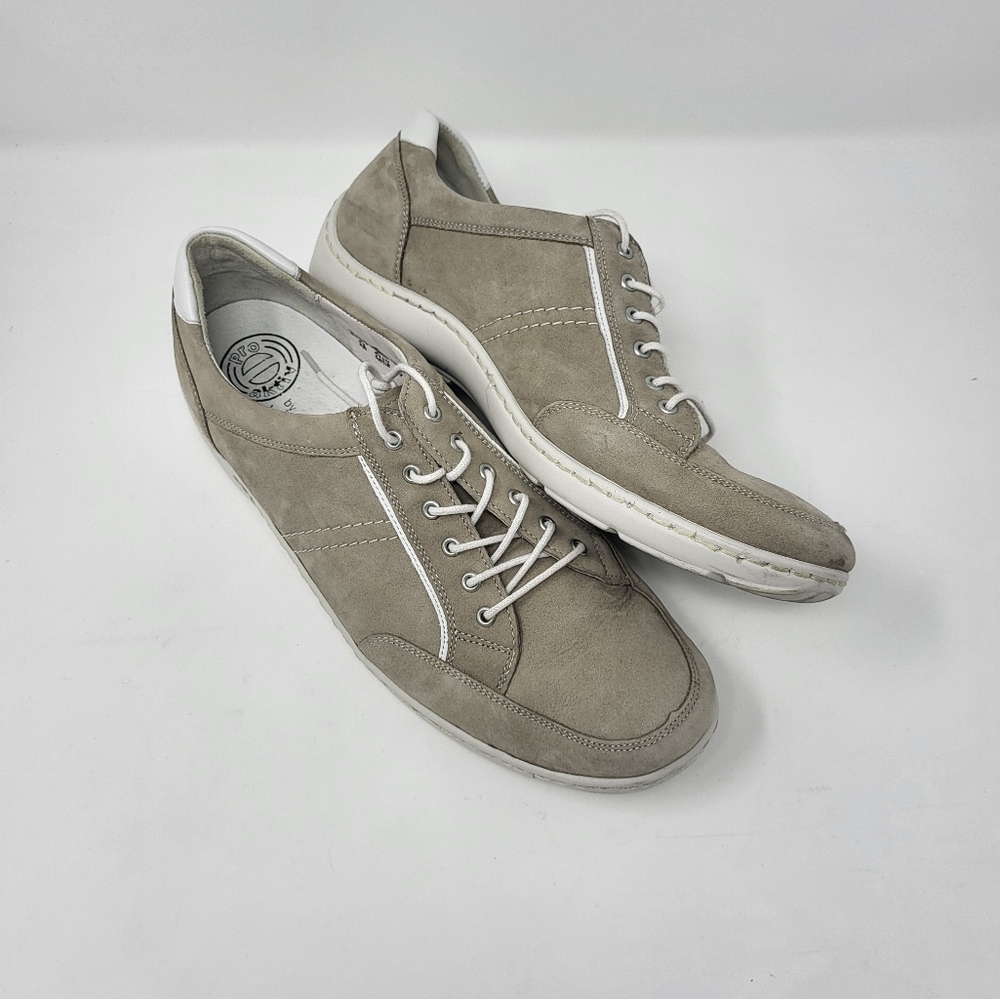Pro Aktiv‎ Waldlaufer Women Size 9.5 Jasmine Henni Taupe White Suede